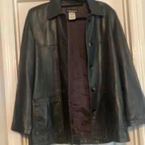 Virani white label Black Leather Jacket